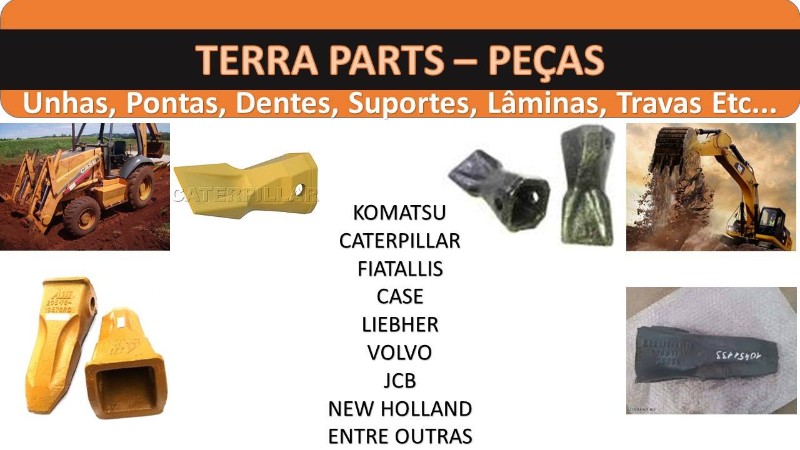 DENTES, UNHAS,LAMINAS Piracicaba Terra Hidráulica Peças e Serviços Máquinas de Terraplanagem DENTES, UNHAS,LAMINAS Piracicaba Terra Hidráulica Peças e Serviços Máquinas de Terraplanagem