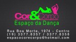 Espaço da Dança Cor e Corpo Aulas de Zumba Dança de Salão e muito mais.