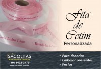 Fita de Cetim Personalizada Logotipo