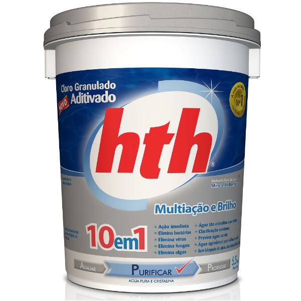 Cloro Granulado 10 em 1 Balde 10 kg HTH Piracicaba