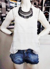 Moda - Blusinhas/ Saia Jeans - Blusinhas/ Saia Jeans