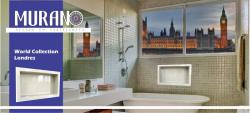 Nicho Para Banheiro Porcelanato Londres  58 x 34 cm Murano 