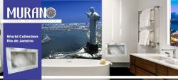 Nicho Para Banheiro Porcelanato Rio de Janeiro 58 x 34 cm Murano