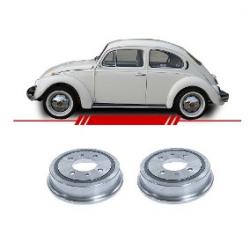 TAMBOR DE FREIO E LONA DIANTEIRO  /INSTALADO - FUSCA 