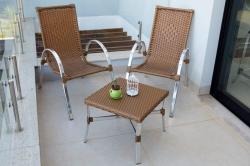 Poltrona cadeira de área Alumínio e Fibra sintética -Selene 