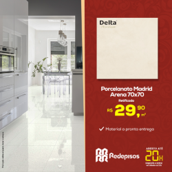 Porcelanato Madrid Arena 70x70 Ret Delta