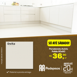 Para sua casa - Porcelanato Avorio Pol 60x60 Delta - Porcelanato Avorio Pol 60x60 Delta