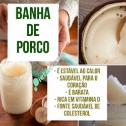 Alimentação - Banha de Porco Natural  - Banha de Porco Natural 