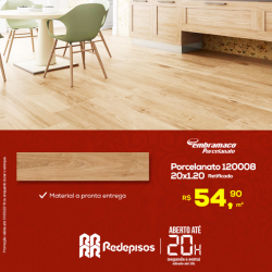 Para sua casa - Porcelanato 12008  20x1,20 Ret Embramaco - Porcelanato 12008  20x1,20 Ret Embramaco