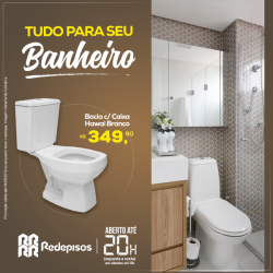 Para sua casa - Bacia c/ Caixa Hawai Branco - Bacia c/ Caixa Hawai Branco