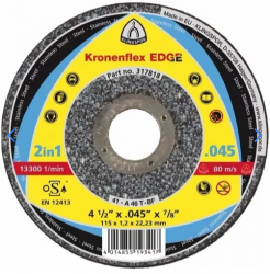 Disco de Corte EDGE 4.1/2x1,2 Klingspor Kronenflex (Melhor Walter / Norton / Pferd) 