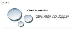 Negócios - Visor para Caldeira Cristal 4mm - Visor para Caldeira Cristal 4mm