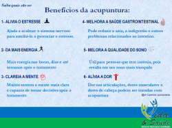 Saúde e beleza - Acupuntura e seus benefícios  - Acupuntura e seus benefícios 