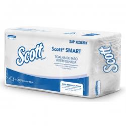 PAPEL TOALHA SCOTT INTERFOLHADA 2 DOBRAS C/ 1000 fls 100% CELULOSE