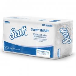 PAPEL TOALHA SCOTT INTERFOLHADA 2 DOBRAS C/ 1000 fls 100% CELULOSE