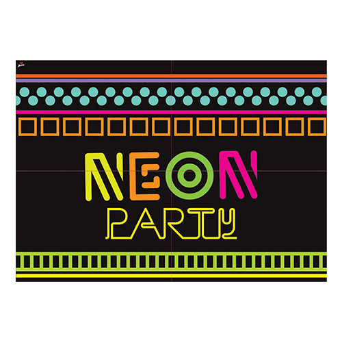 tema-festa-neon-balada- kit cartonado enfeite
