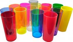 Para sua casa - Copo Acrílico Descartáveis Diversas Cores  - Copo Acrílico Descartáveis Diversas Cores 