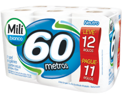Alimentação - PAPEL HIGIÊNICO MILI L12P11 - PAPEL HIGIÊNICO MILI L12P11