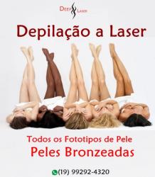 Depilação a laser para peles bronzeadas (todos os fototipos de pele)