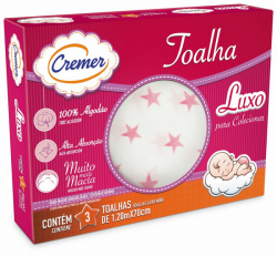 Bebês e Crianças - Toalha Luxo Cremer Menina/Menino - Toalha Luxo Cremer Menina/Menino