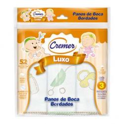 Pano de Boca luxo Cremer com 3 unidades