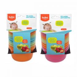 Bebês e Crianças - Kit Potes Para Papinha Buba - Kit Potes Para Papinha Buba