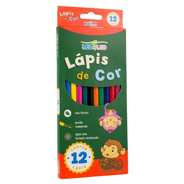 lapis-de-12-cores-sextavado-leo-eleo