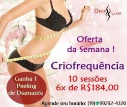 Tratamento corporal Criofrequência  - Oferta da Semana 