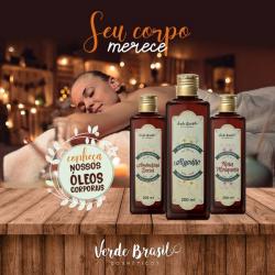 Saúde e beleza - Óleo corporal Verde Brasil  - Óleo corporal Verde Brasil 