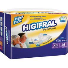 Fralda Geriátrica M G Extra G Higifral Premium Noite e Dia 