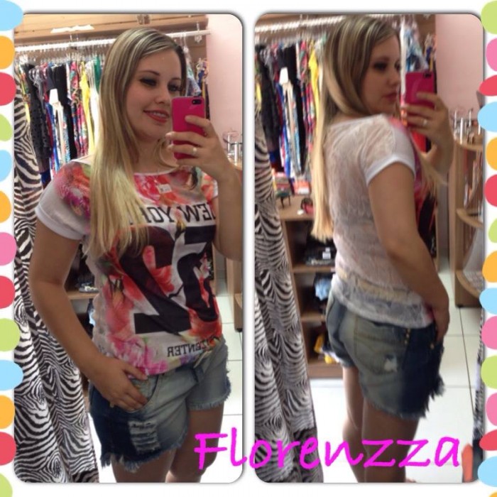 Blusa com renda