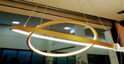 Pendente Gold Rings Em Led Luccin