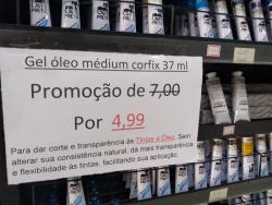 oleo gel medium corfix 37ml promocao