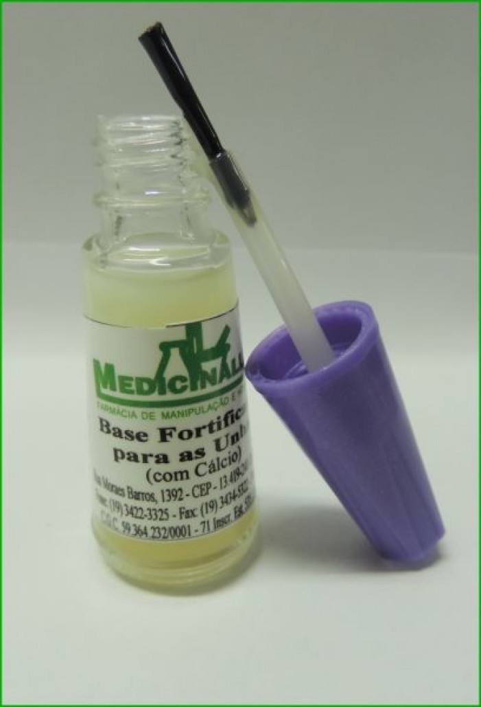 base fortificante para unhas com cálcio