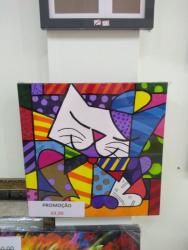 painel artesanal 50 x 50 estilo romero brito promocao