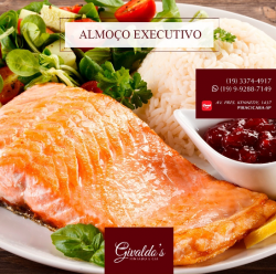 Alimentação - Pratos executivos - almoço de terça a sexta  - Pratos executivos - almoço de terça a sexta 