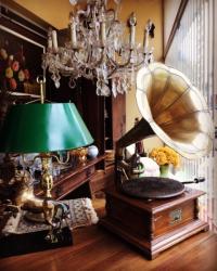 Gramofone restaurado antiguidade