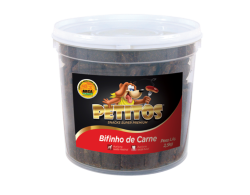 Bifinho Palito para Cães Petisco Sabor Carne 2,5 kg Petitos 