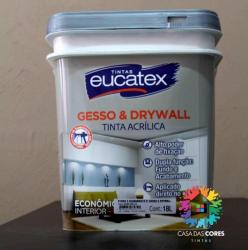 Para sua casa - Tinta para Gesso Fundo e Acabamento Eucatex 18 litros - Tinta para Gesso Fundo e Acabamento Eucatex 18 litros