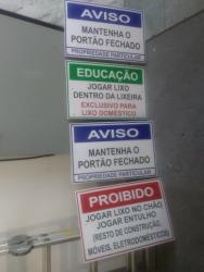 Comunicação interna e externa placas de Alumínio 