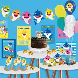 Para sua casa - Enfeite Para Festa Infantil Baby Shark  - Enfeite Para Festa Infantil Baby Shark 
