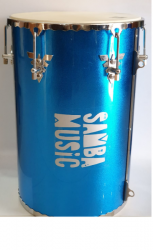 Artes - Rebolo Madeira Pintado 50x12''  Pele Couro Samba Music 921 MA BLS  Azul Celeste  - Rebolo Madeira Pintado 50x12''  Pele Couro Samba Music 921 MA BLS  Azul Celeste 