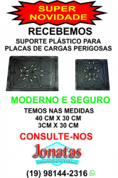 Suporte Plásticos para Placa de Carga Perigosa