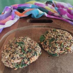 Alimentação - Hamburguer vegano de quinoa - Hamburguer vegano de quinoa