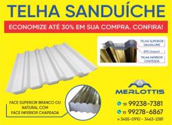 Para sua casa - Telha Sanduiche Galvanizada  - Telha Sanduiche Galvanizada 