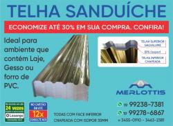 Para sua casa - Telha Galvanizada Sanduiche  - Telha Galvanizada Sanduiche 