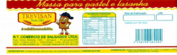 Alimentação - Massa para Pastel 2 kg Fábrica  - Massa para Pastel 2 kg Fábrica 