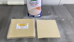 Alimentação - Massa para Pastel Quadrada 24 un Vegana - Massa para Pastel Quadrada 24 un Vegana