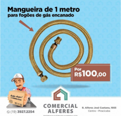 Mangueira de Gás 1 metro Gás Encanado