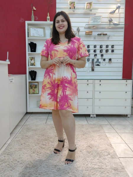 verao-vestido-curto-malha-estampado-manga-curta
